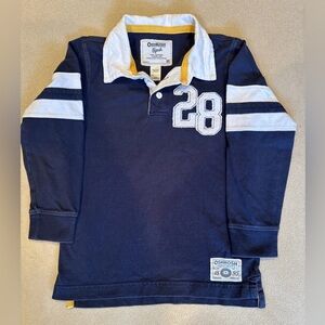 Oshkosh B’Gosh Boys Navy Blue Rugby Shirt Size 6